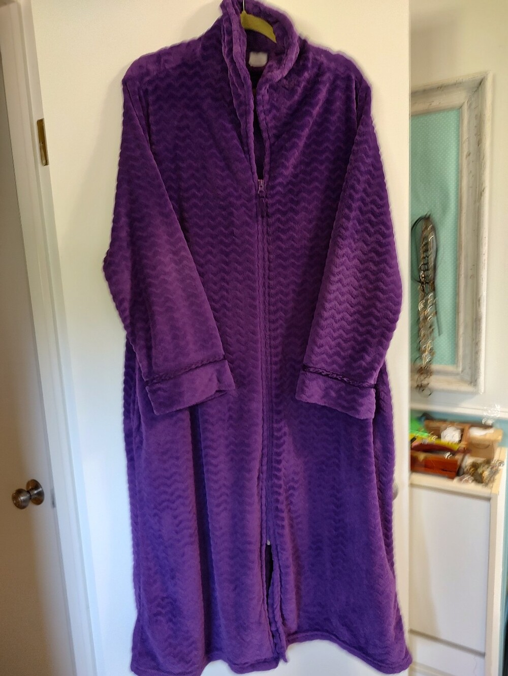 EUC Secret Treasures Purple Bathrobe